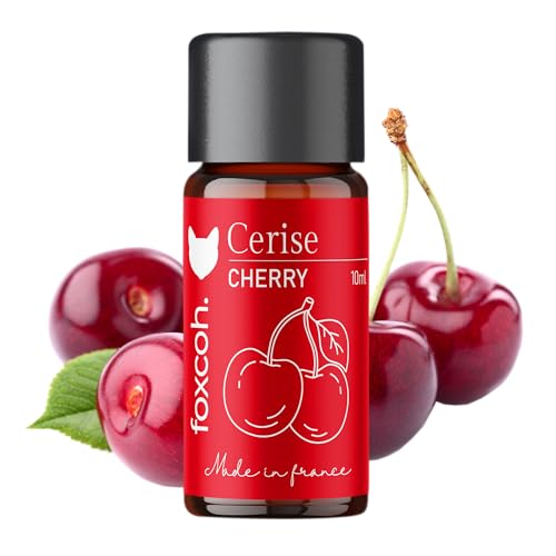 FoxCoh, Cerise 10ml, Concentré de parfum - Diffusion, Cométique, Massage, Bain aromatique - DIY Bougie, Savon, Crème, Huile, Lotion - Peau Cheveux
