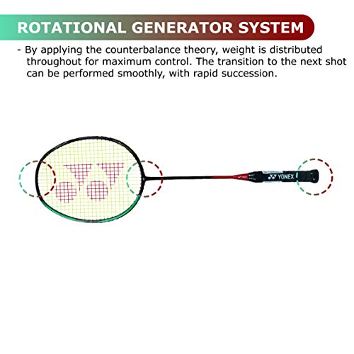 Image of Yonex Astrox 38S (Skill) Badminton Racquet with free Full Cover (Emerald Green, G4, 83 Grams, 28 lbs Tension) | Rotational Generator System