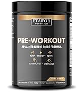 ETAFOR Pre Workout with Advance Nitric Oxide Supplement - Pre Workout Powder for Muscle Pump, Ele...