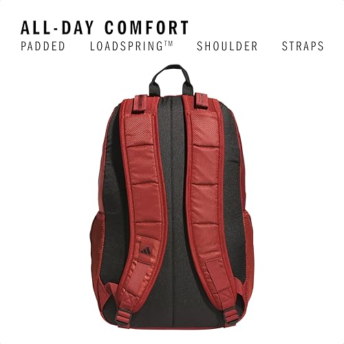 Image of adidas Excel Backpack Durable Large Athletic Laptop Book Bag, 7.0 /Preloved Ruby Red /Black, OSFA, Excel Backpack for Men & Women - Durable Large Athletic Laptop Bag