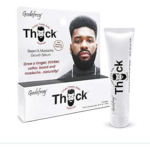 Godefroy Thick Beard and Mustache Serum For Ethnic Hair Types, 15 ml Cover