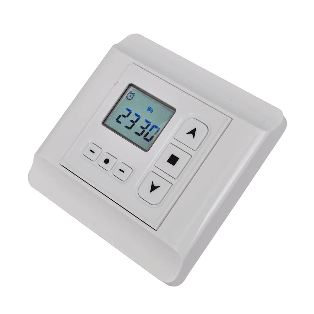 Controller per motore rotante per tapparelle con timer programmabile, alimentatore da 230 V, 80 x 80 x 45 mm, compatibile con motori tubolari, controllo per smart home, domotica, automazione