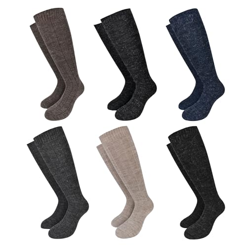 Chaussettes d'hiver pour homme en alpaga idéales pour le quotidien et le plein air