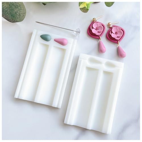 Keoker Polymer Clay Bead Roller & Bead Hole Maker, Polymer Clay Earring Tool, Clay Molds for Jewelry, Piercing Tool Kit