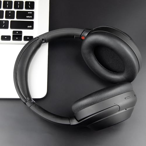 SOULWIT Ohrpolster Polster + Kopfband Stirnband Headband, Ersatz kit für Sony WH-1000XM4 (WH1000XM4) Over-Ear-Kopfhörer, Ersatz Kopfbügel Polster & Ohrpolster Reparaturteil