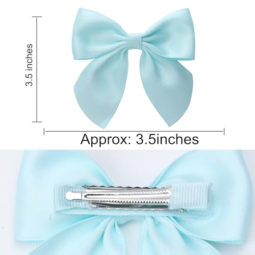 Pinzas para el cabello con moño 3.5 pulgadas 2 piezas miniatura 4