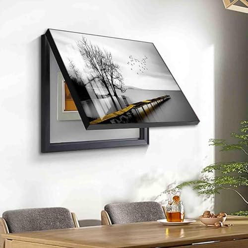 Décoration murale avec cadre premium affiche panneau électrique 30x40cm