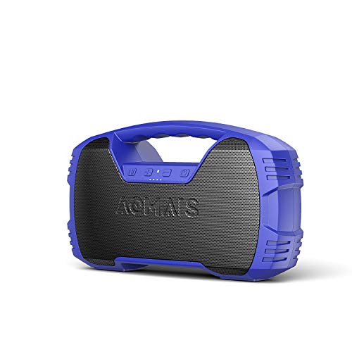 Portable Waterproof Bluetooth Speaker, 40-Hour Playtime Wireless Outdoor Speakers, 25W Rich Bass Impressive Sound, Stereo Pairing, Built-in Mic, 100ft Bluetooth for Home Party(9.5 x 3.4 x 6.5 inches)