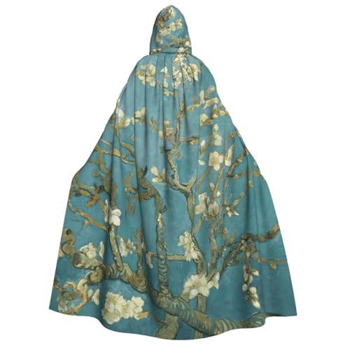 Cape à capuche imprimée pour festivals médiévaux et bal masqué
