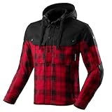 REBELHORN Shifter Motorradjacke Motorradhemd Herren | Textil | Ellbogen und Schulterprotektoren Stufe 2 | Rückenprotektor Tasche | Abnehmbare Kapuze | 4 Belüftungskanäle