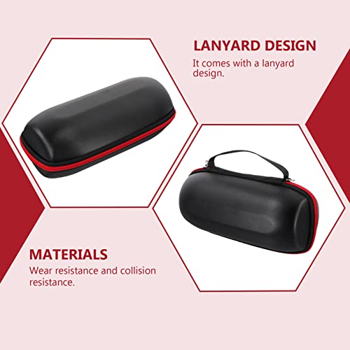 Vaguelly Wireless Speaker Case Hard Eva Shockproof Microphone Carrying Case Storage Travel Case Bag Mic Pouch Box For Speaker Usb Cable Adapter Black #TOP3