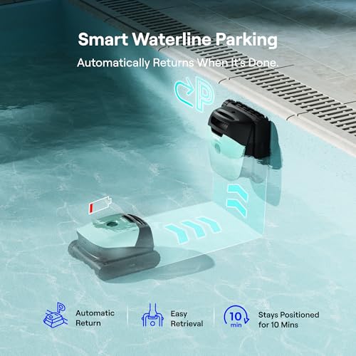 Image of Beatbot Sora 10 Cordless Pool Vacuum Robot for Inground & Above Ground Pools, 6800 GPH Suction, Floor /Wall /Waterline /Shallow Area Cleaning, Waterline Parking, 300 Mins Runtime, Mint Green