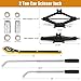 JSVSLTD Car Jack Kit 2 Ton (4,409 lbs) Portable Scissor Jack for Car, Tire Jack Changing Kit with Lug Wrench, Black