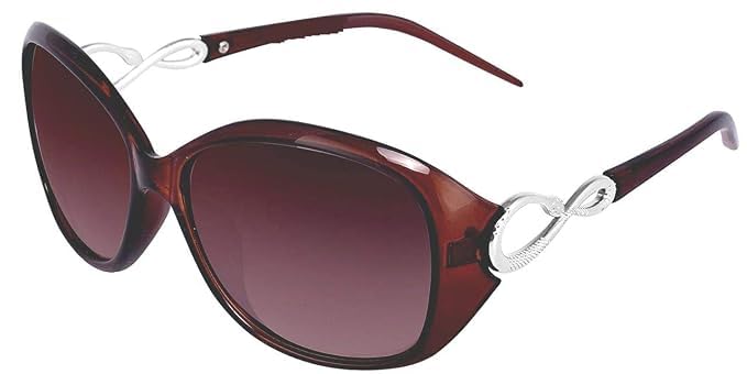 Brown Butterfly Sunglass | Oval, Oversized Goggle For Women, Girls & Ladies Women (Black Butterfly)-image-49
