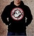 United States Marine Corps Stamp Hoodie, USMC Marines Mens Hoodie Pullover (Large) Black