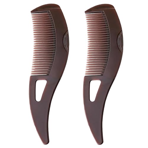 2PCS Dandruff Comb Scalp Sweep Detoxing Energy Comb Plastic Hollow Tooth Button Hairbrush for Scalp Cleaning Exfoliator Massage and Oil Buildup Removal for Women Men Kids