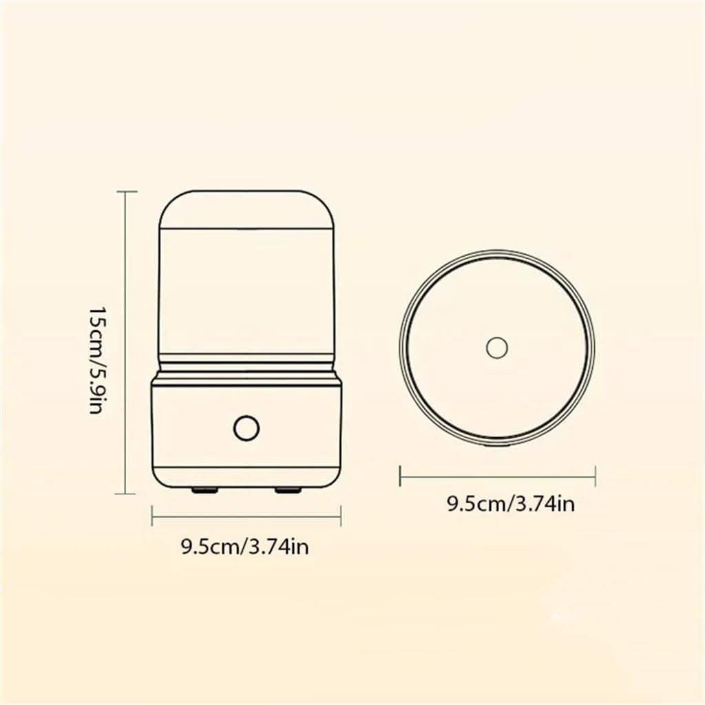 Candlelight Aromatherapy Diffuser Essential Oil Mini Lamp Bedside Humidifier Compound Misting