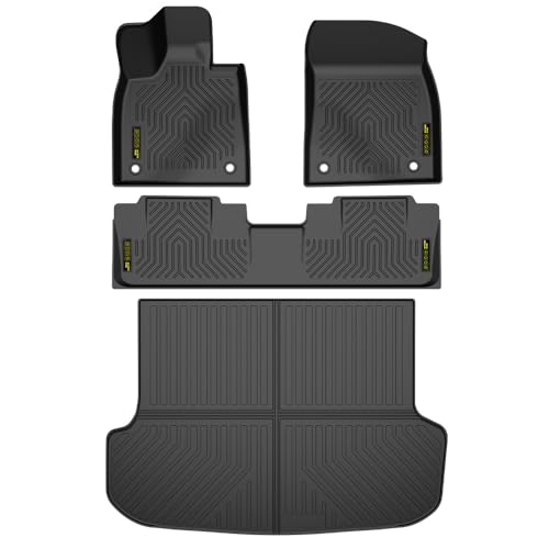 ALLGOOD TPE Floor Mats Cargo Liners Fit LX RX300 2019, 4PCS 1st & 2nd Row &