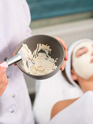 Clay Face Mask Mixing Bowl Set- Kit With Bamboo Lid, Spoon, Dual Sided Face Mask Brush Applicator Soft Silicone Spatula And Face Mask Brush For Diy Clay Mud Mask, Facials, Body And Hair (Grey) #TOP7