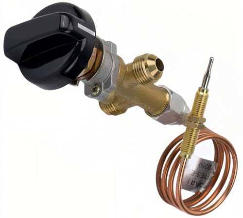 Duheri Low Pressure LPG Propane Gas Flame Failure Safety Control Valve Kit Fits for Fireplace, Fire Pit, Gas Grill, Heater