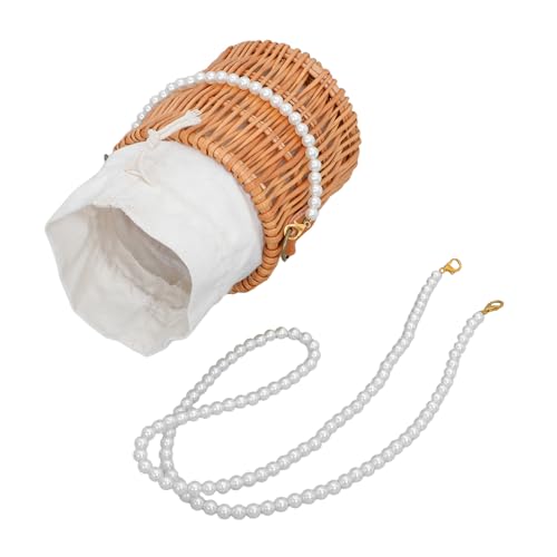 Paquet à bandoulière bohème en rotin tissé à la main pour femme