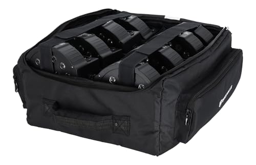 Image of Rockville RLBP8 Padded Backpack for 8 Par Lights Bag with Dividers+Handle+Straps