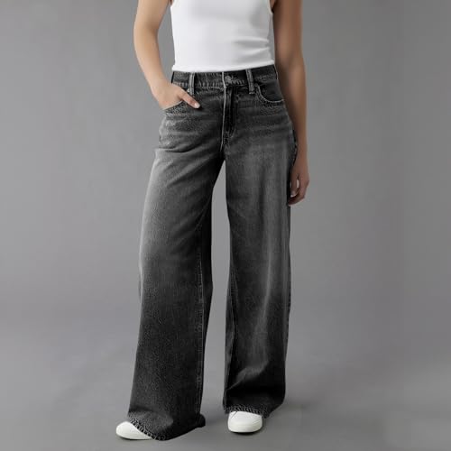 Women Baggy Jeans Low Rise Wide Leg Jeans Trendy Stretchy Straight Leg Boyfriend Jean Loose Casual Denim Pants3