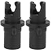 Halkey Roberts Valve Adapter,Adaptateur Pompe Air Track,Valves,Kayak Air Valve Connector Black Boat Valve Adapter Inflation Surfboard Accessory