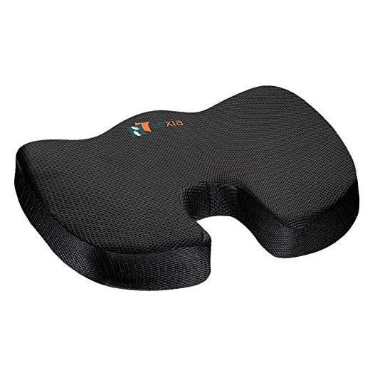 Coccyx Seat Cushion Pillow Orthopedic | Memory Foam Chair Pillow | Relieves Back, Tailbone Pressure, Sciatica Nerve Pain Relief | Premium Comfort for Home, Office, Car or Event Seating