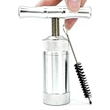 Petronius T Pollen Press Tool, 3.5-inch Aluminum Metal Spiral Handle Compressor, Herb Grinder Spice Crusher, with Hard Gift Box and Cleaning Brush