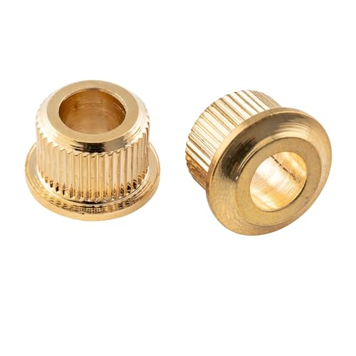 Musiclily Pro Metal Vintage/Modern 6mm to 10mm Guitar Tuner Conversion Bushings Tuning Pegs Adapter Ferrules, Gold (Set of 6) - Image 4
