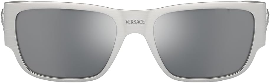 Versace Man Sunglasses Black Frame, Dark Grey Lenses, 56MM