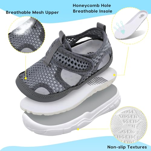 BARERUN Kids Water Shoes Boys Girls Barefoot Aqua Socks for Swim Surf Pool Beach Sport Lightweight Breathable Sandal Athletic Slip-On Sneaker for Toddler Outdoor Indoor2
