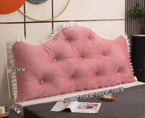 Oreiller long pour lit haut de gamme marron 200cm : confort de lecture absolu