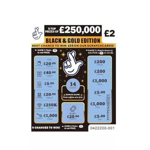 3x Hilarious Fake Winning Joke Scratch Cards, Prank Your Friends with 250K