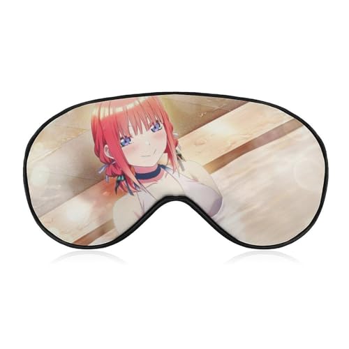 五等分の花嫁 中野二乃 アイマスク キャラクター アニメ アイマスク 睡眠用 かわいい 睡眠改善 遮光 柔らかい 眼精疲労 目元疲労回復 安眠マスク 圧迫感なし 子供 男女兼用 ギフト