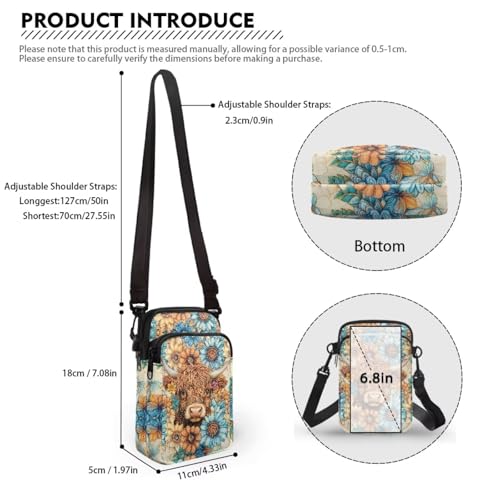 Image of Xpyiqun Small Crossbody Bag Women Phone Purses Sling Shoulder Handbag Cross Body Pouch Wallet Bags