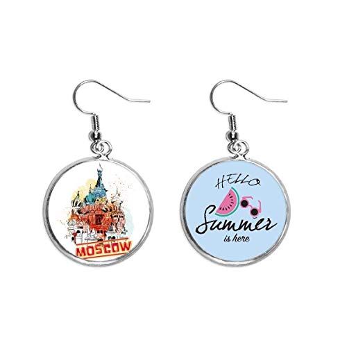 Pendientes de sandía inspirados en Rusia Moscú para lucir en tus looks de terrazas y verano