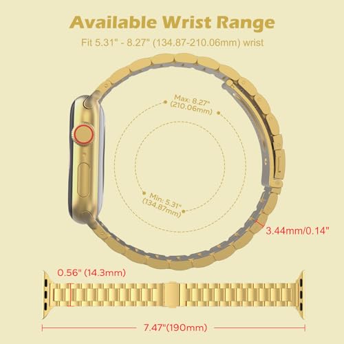 MoKo Slim Metal Band Compatible with Apple Watch 38/40/41/42mm - image 5