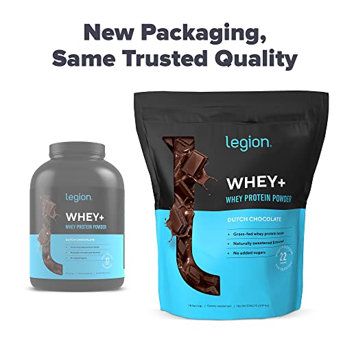 Legion Whey+ Whey Isolate Protein Powder From Grass Fed Cows - (5 Pound Pack Of 1 Chocolate) #TOP1
