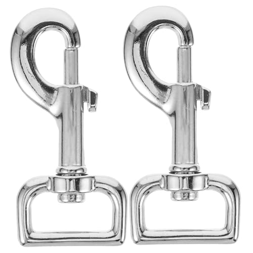 Parliky 2pcs Heavy Duty Metal Dog Leash Buckle Snap Hooks Trigger Clip Clasp for Pet Supplies