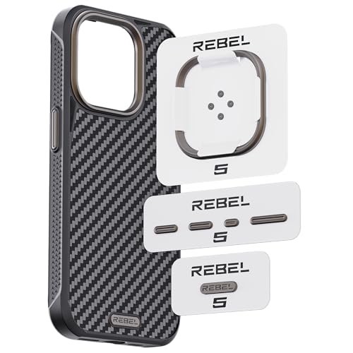 Bague d'objectif et boutons en métal REBEL bronze métallisé pour coque iPhone 16 Pro Max CNC