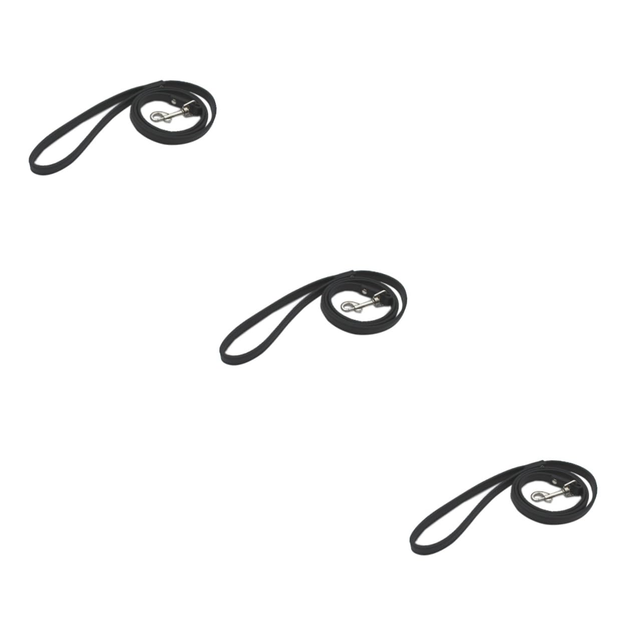 Laisse de sécurité pour chien chat noir PU durable - Accessoire balade Kisangel 3 pièces
