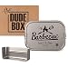 Produktbild DUDE BOX Brotdose Edelstahl 1200ml | Lunch Box mit Trennwand | auslaufsicher & nachhaltig | Bento Box (Barbecue)