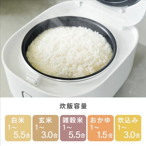 山善(YAMAZEN) 炊飯器 5.5合 5.5NEJP-102DM(B) の商品画像 8