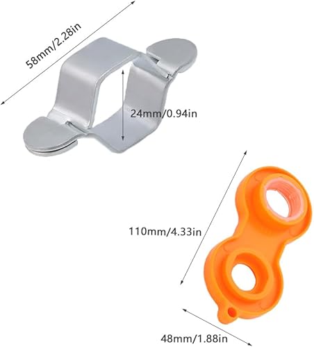 Miniatura 2 de Juego de 4 llaves de baño, juego de herramientas de manguera trenzada, llave hexagonal, removedor de burbujeador para instalación de fontanería,