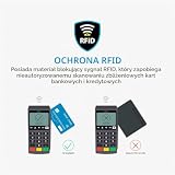 Lifeventure Etui na karty z ochroną RFID – wąski portfel na podróż z ekologicznego materiału pochodzącego z recyklingu