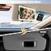 Upgraded Large Led Car Vanity Mirror with Solar&USB-C Charging,10" Sun Visor Mirror with 3-Color Dimmable Rechargeable LED Lights,Car Makeup Mirrors with Secure Reinforced Flexible Mount