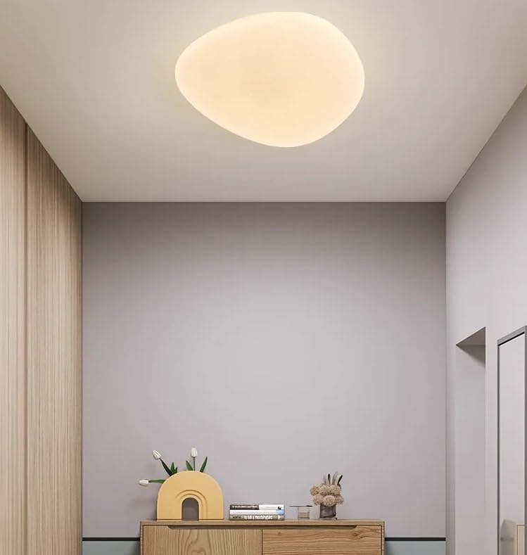 Plafonnier d'intérieur minimaliste blanc nordique de 27cm