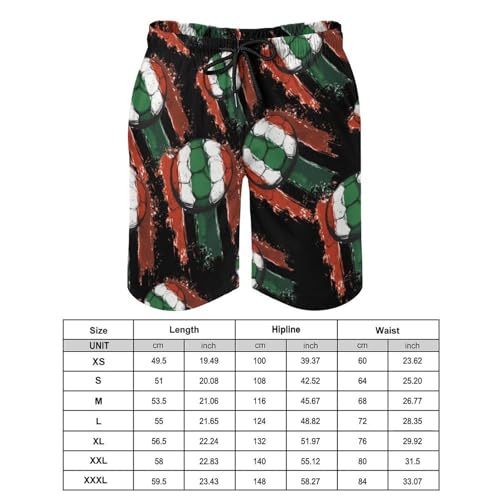 Ireland Soccer Ball Men's Swim Trunks Quick Dry Board Shorts Hawaiian Beach Shorts With Pocket2
